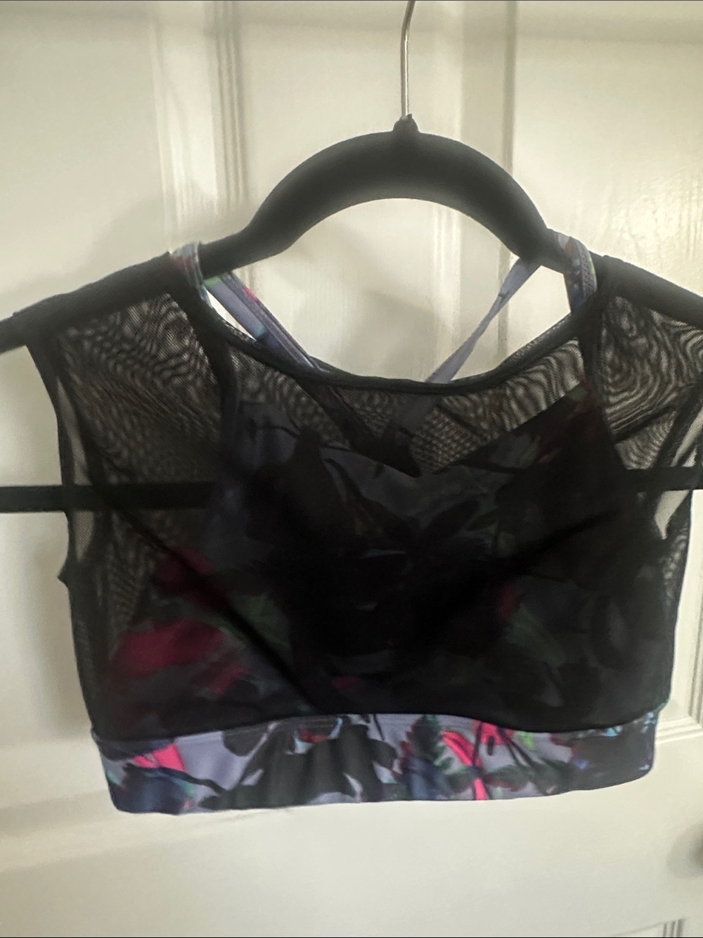 Oh La La Black Mesh and Floral dance top
